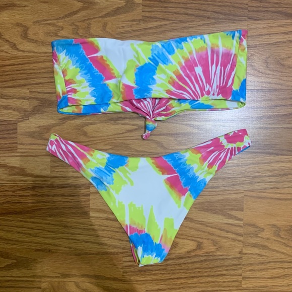 Zaful tye dye strapless bikini - Picture 2 of 2